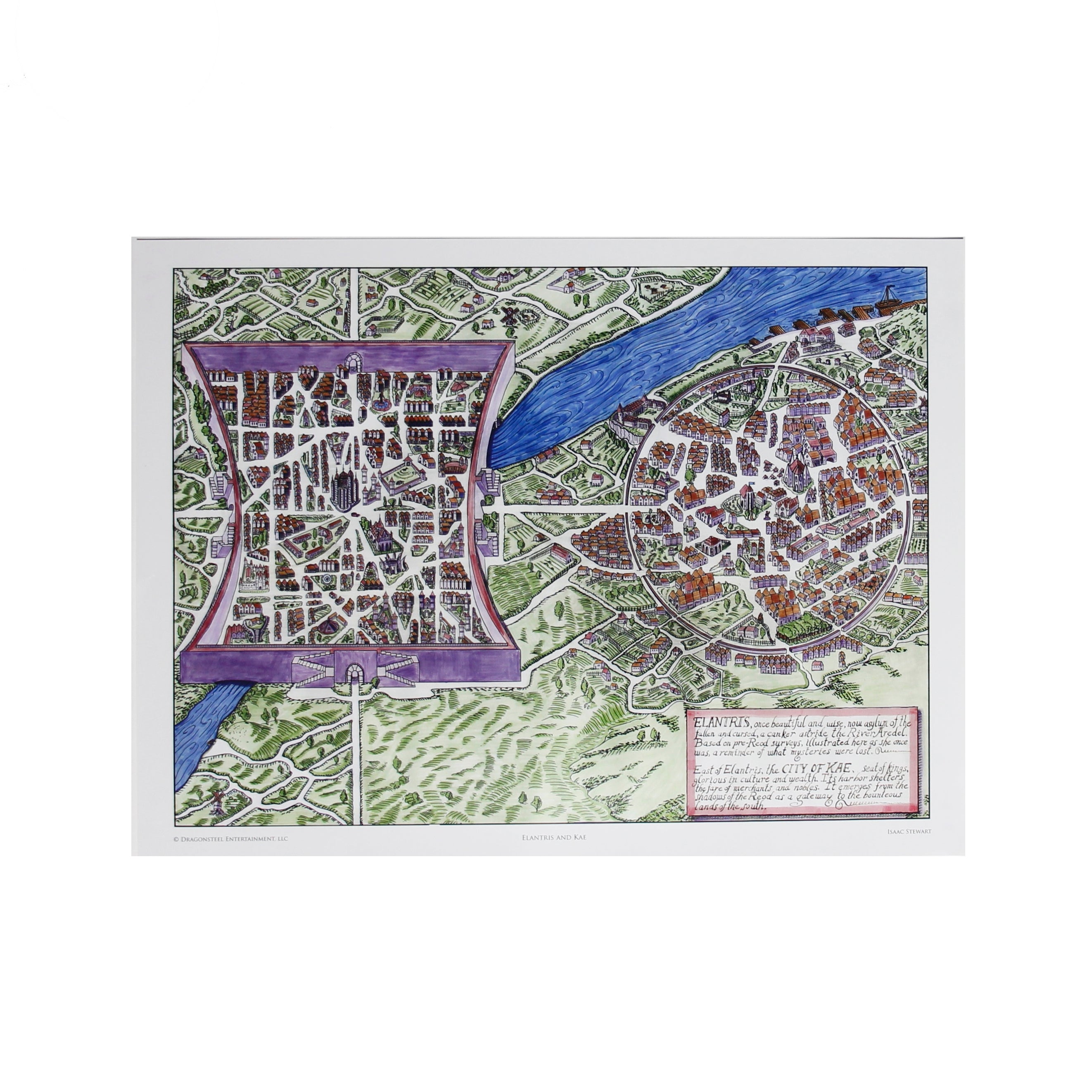 Elantris Maps Poster Set Dragonsteel Books