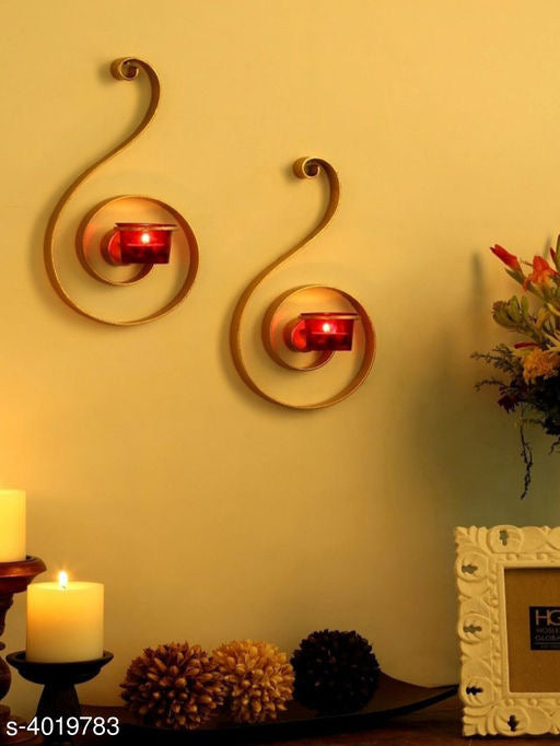 Single Loop Wall Candle Holders (Set of 2) - NiftyHomes