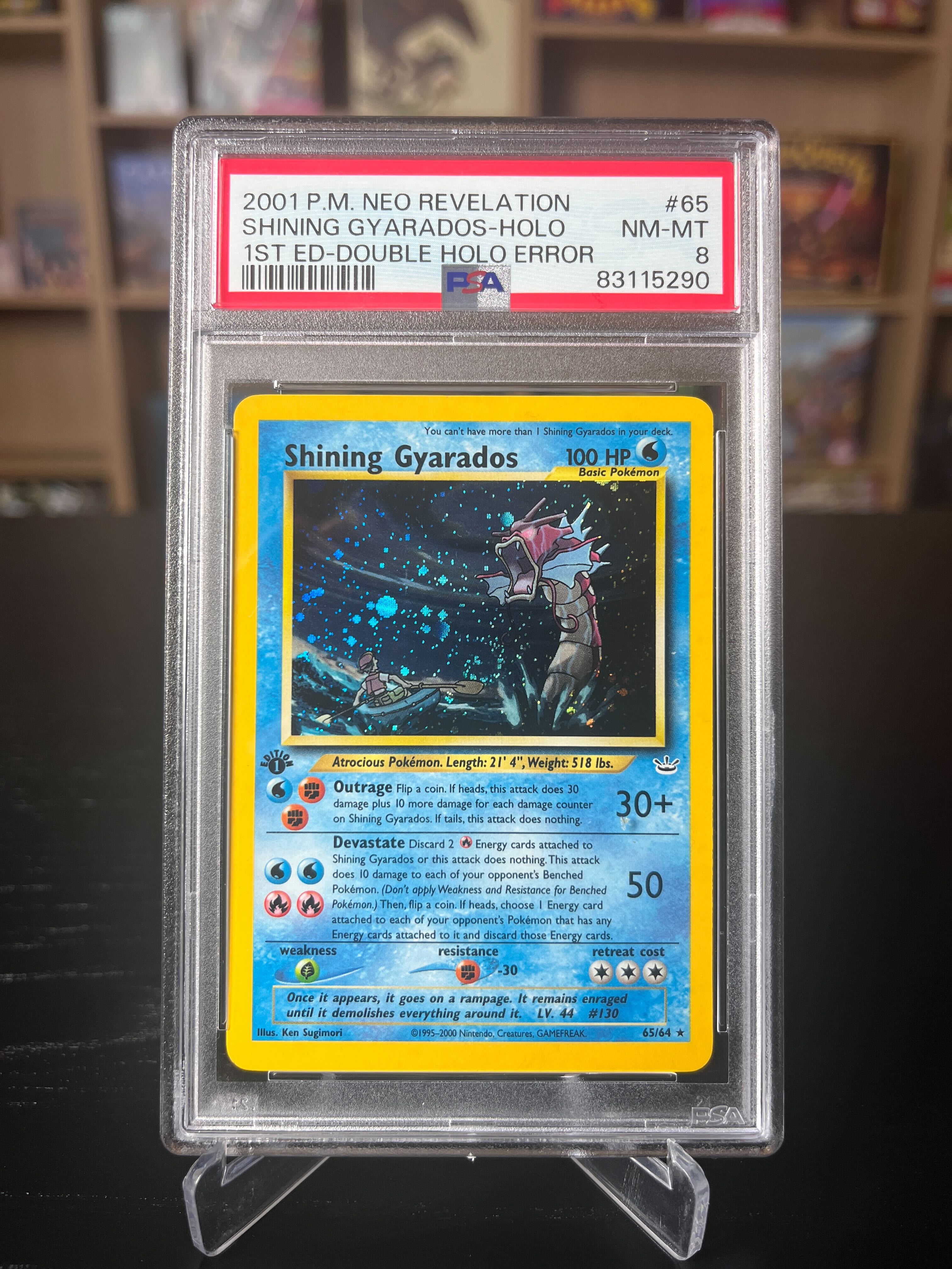 Shining Gyarados PSA 9 Double Holo Error