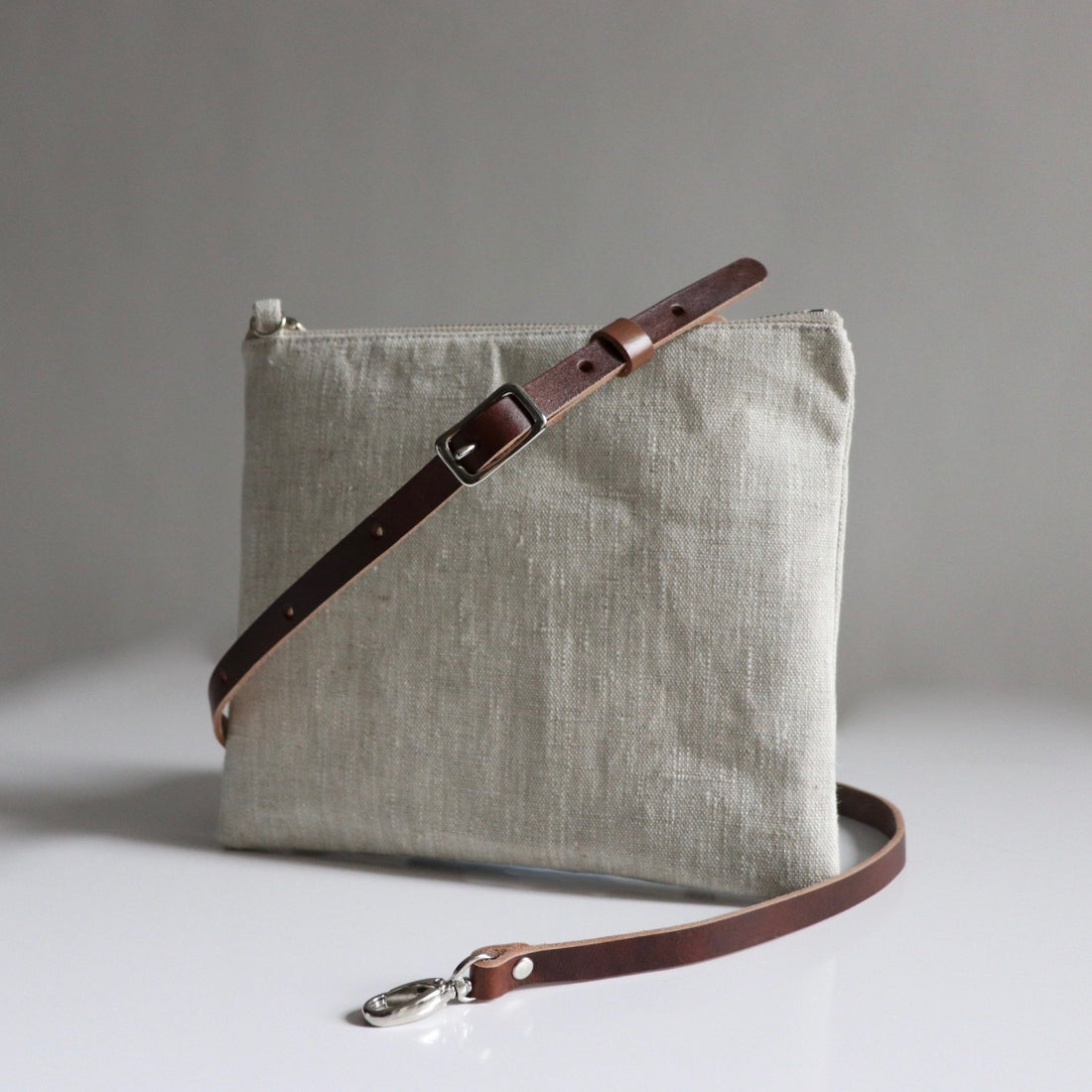 Natural Linen Crossbody Bags by Independent Reign