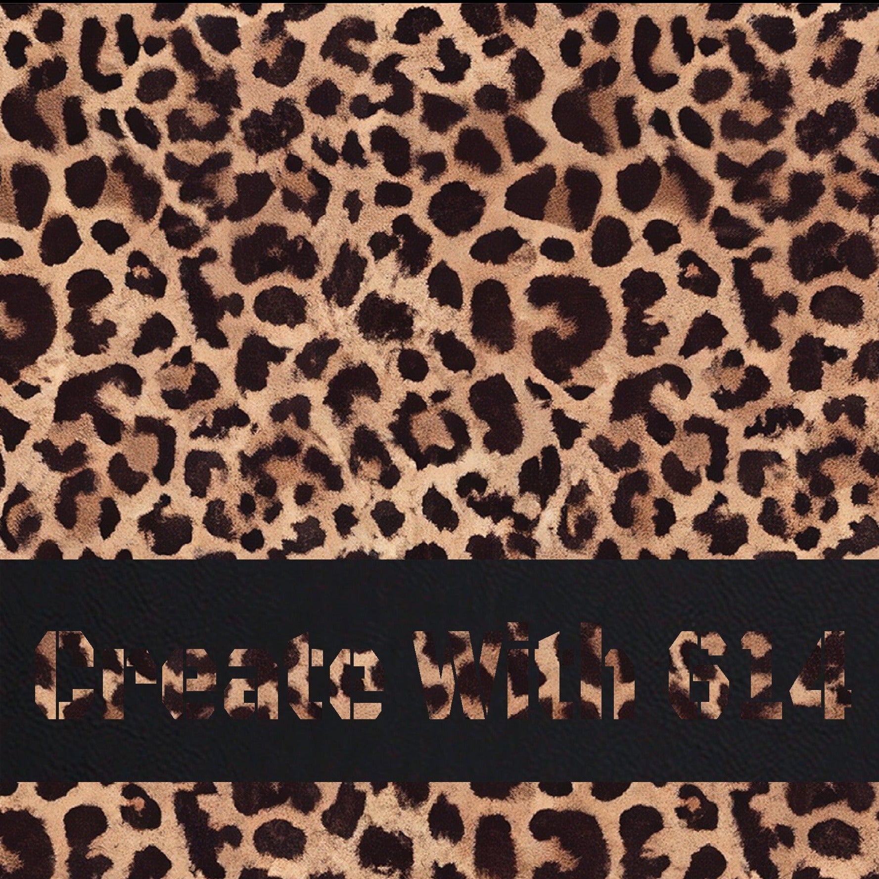 12" x 24" Laserable Leatherette Sheet Leopard Print