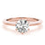 6-Prong Round Solitaire Platinum Moissanite Engagement Ring