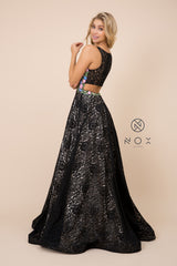 MyFashion.com - PROM SLEEVELESS, EMBROIDERED LACE SCOOP A-LINE DRESS (8281) - Nox Anabel promdress eveningdress fashion partydress weddingdress 
 gown homecoming promgown weddinggown 