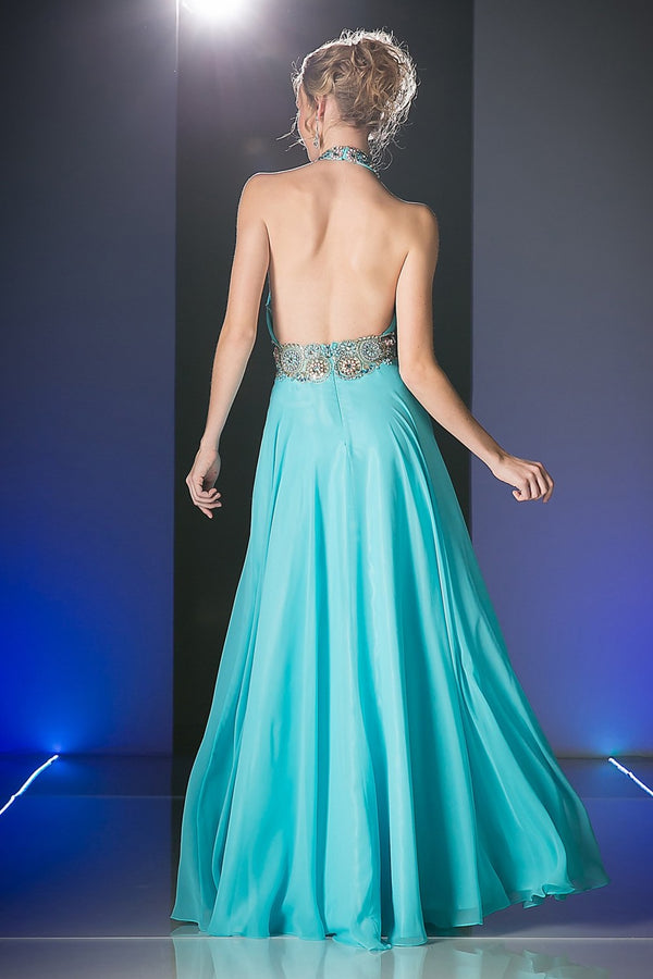 FITTED SATIN DRESS WITH RUFFLE- B8421*