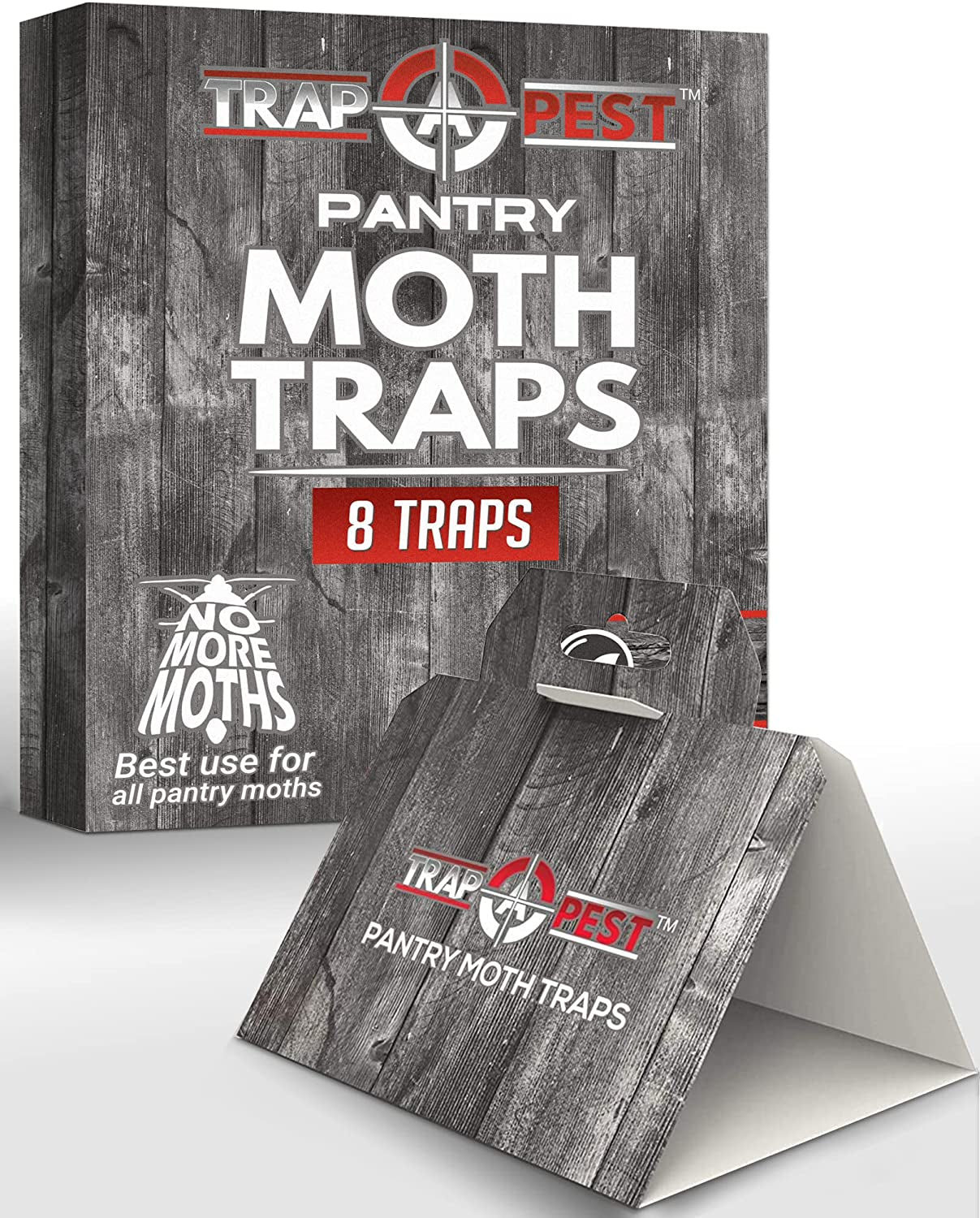 8 Pack Pantry Moth Traps - Safe and Effective - Fly Trap Official product image