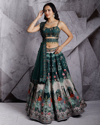 The embroidered green lehenga – Archana Kochhar India