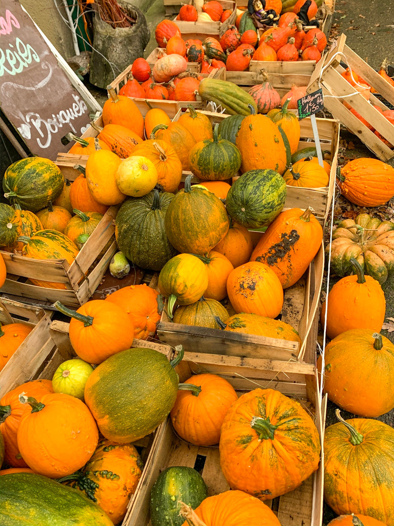 Pumpkin patches, cagettes à la foire à la citrouille