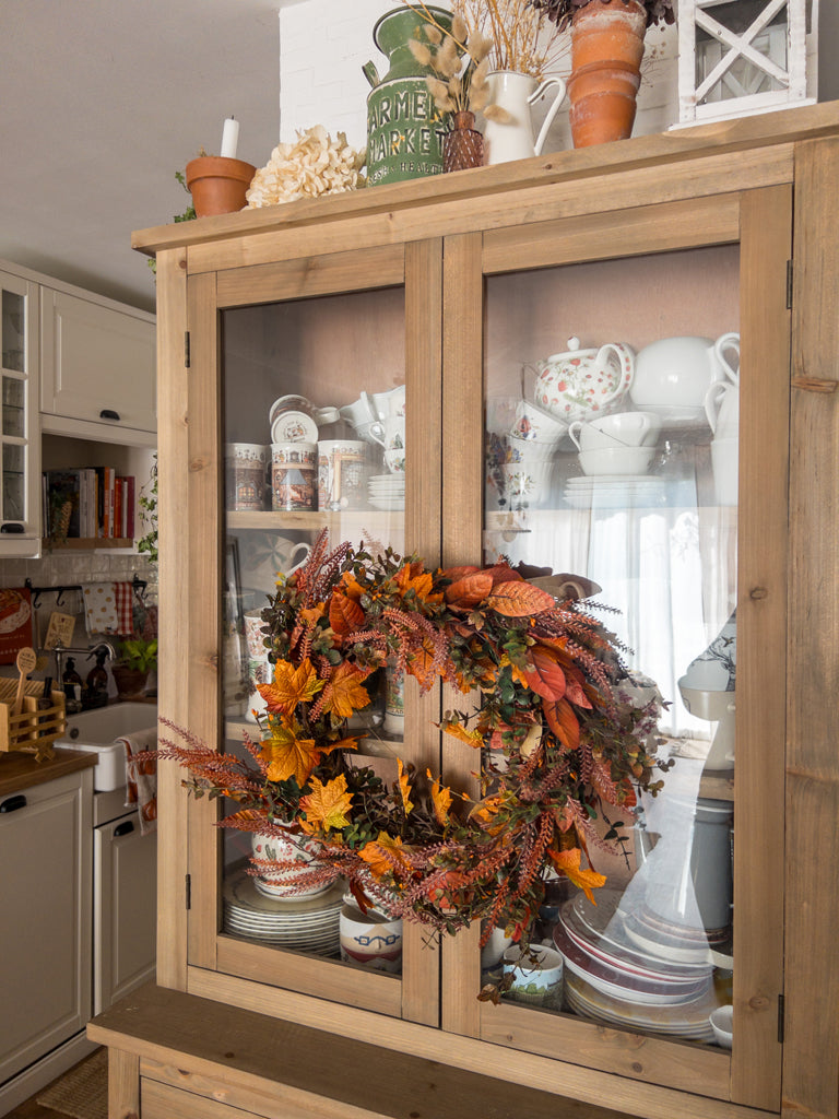 Mon vaisselier décoré pour l'automne