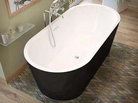 Venzi Tre, 32 x 67 Freestanding One Piece Soaker Tub with Center Drain By Atlantis