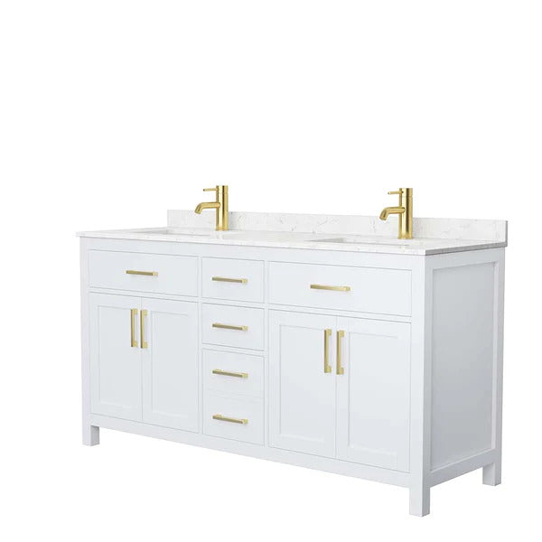 large white bathroom vanity