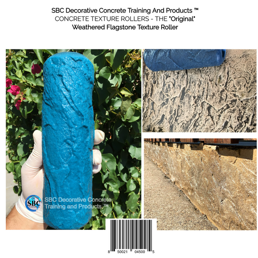 Concrete Texture Rollers - TheOriginal Medium Italian Slate Concrete Texture  Roller – SBC Decorative Concrete Training and Products ™