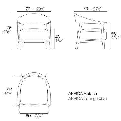 Africa Lounge Chair By Vondom