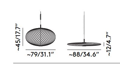 Tom Disxon Spring Pendant Dimensions