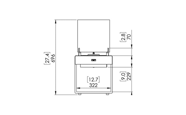 POP 3L DESIGNER FIREPLACE