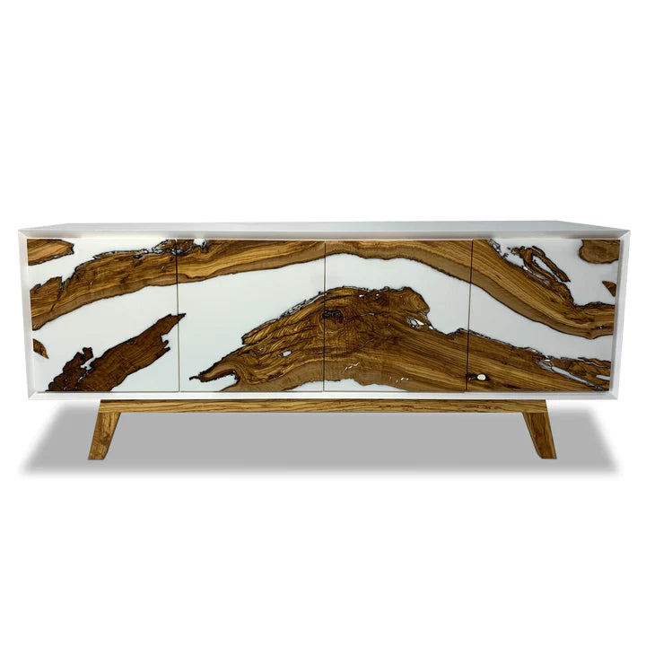 LAMPETIA OLIVE WOOD CREDENZA, Modern Credenza, Modern Furniture