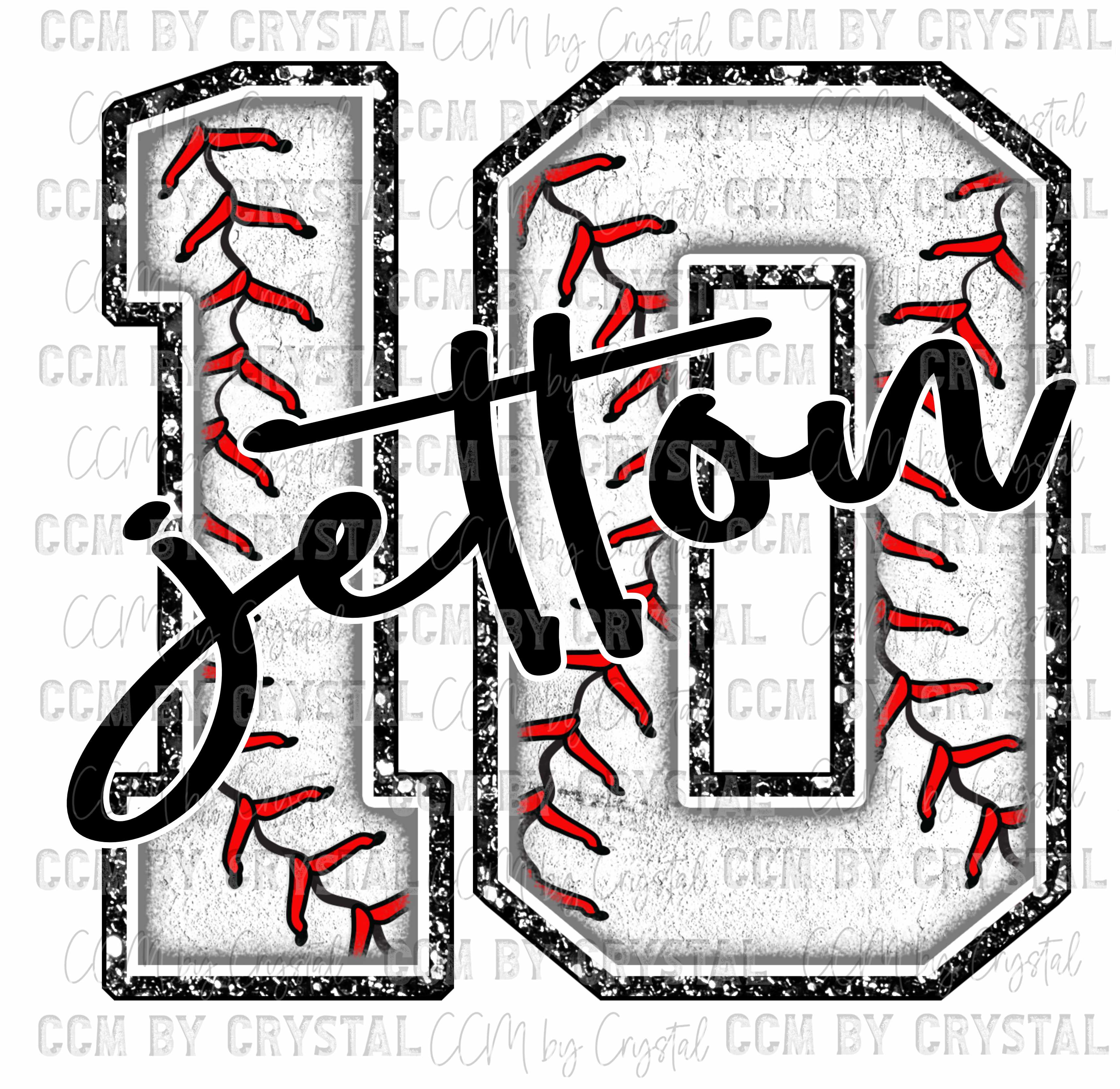 Personalized Baseball Faux Chenille Baseball Letter and Mascot Name Ready to Press Transfer DTF Transfer Sublimation Transfer