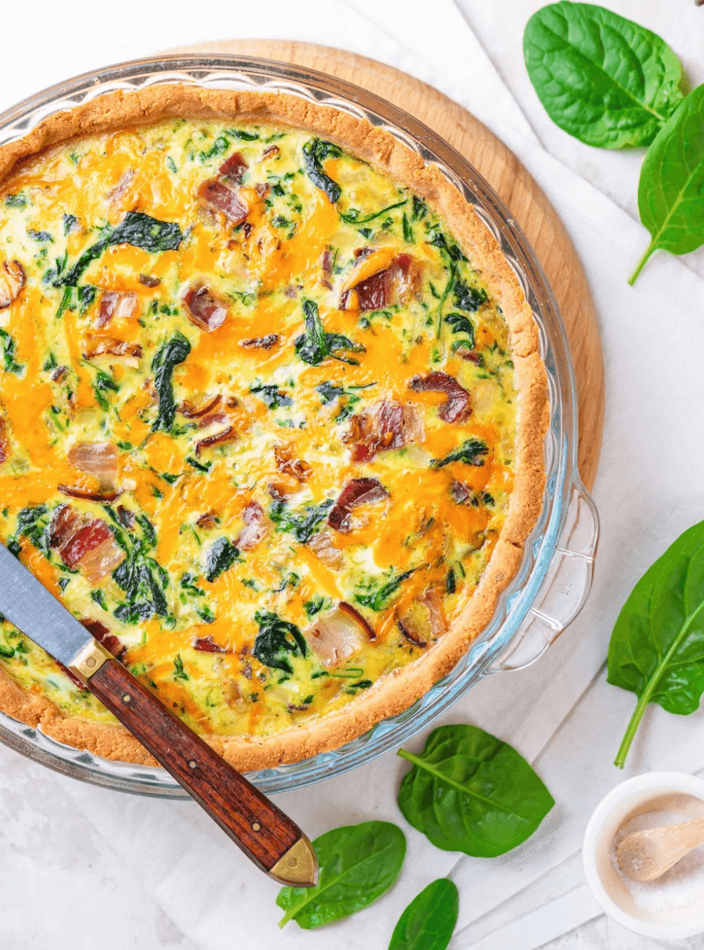 Keto Spinach Quiche - Vitamin Bounty