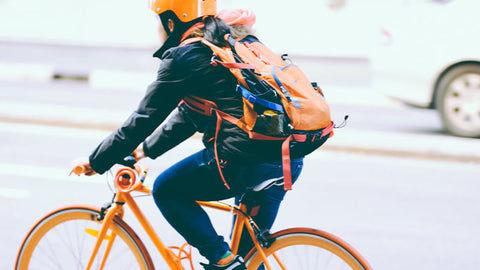 Exercising on a bike