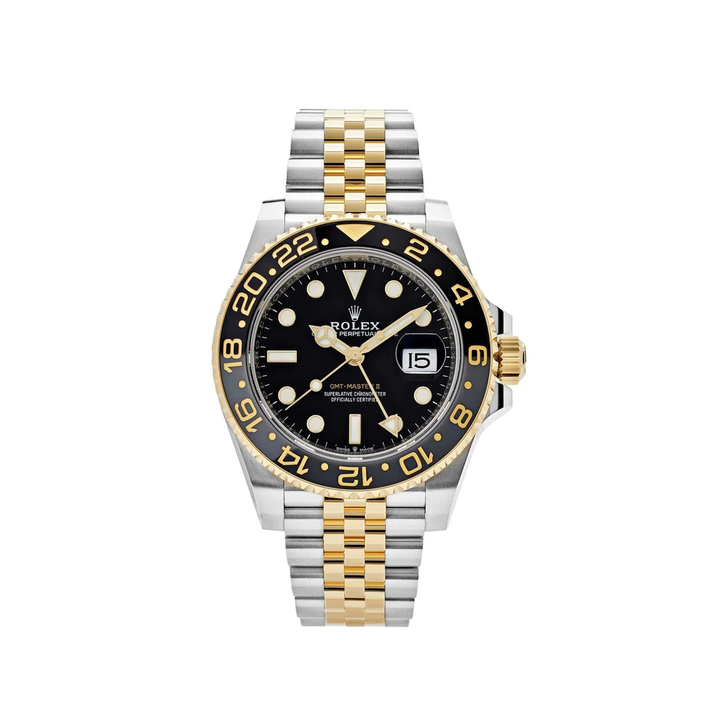 Rolex GMT-Master II Steel and Yellow Gold Black Dial Jubilee 126713GRNR