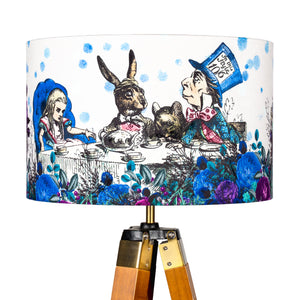 purple floral lampshade