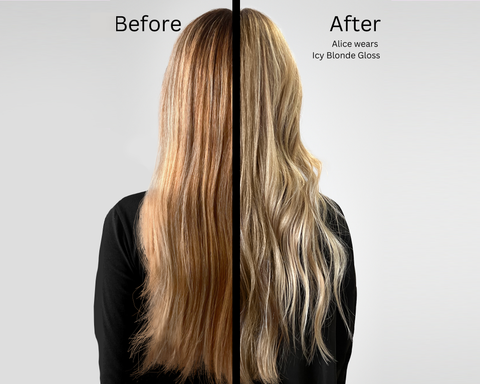 How to remove brassiness from blonde hair with Josh Wood Colour Icy Blonde Gloss