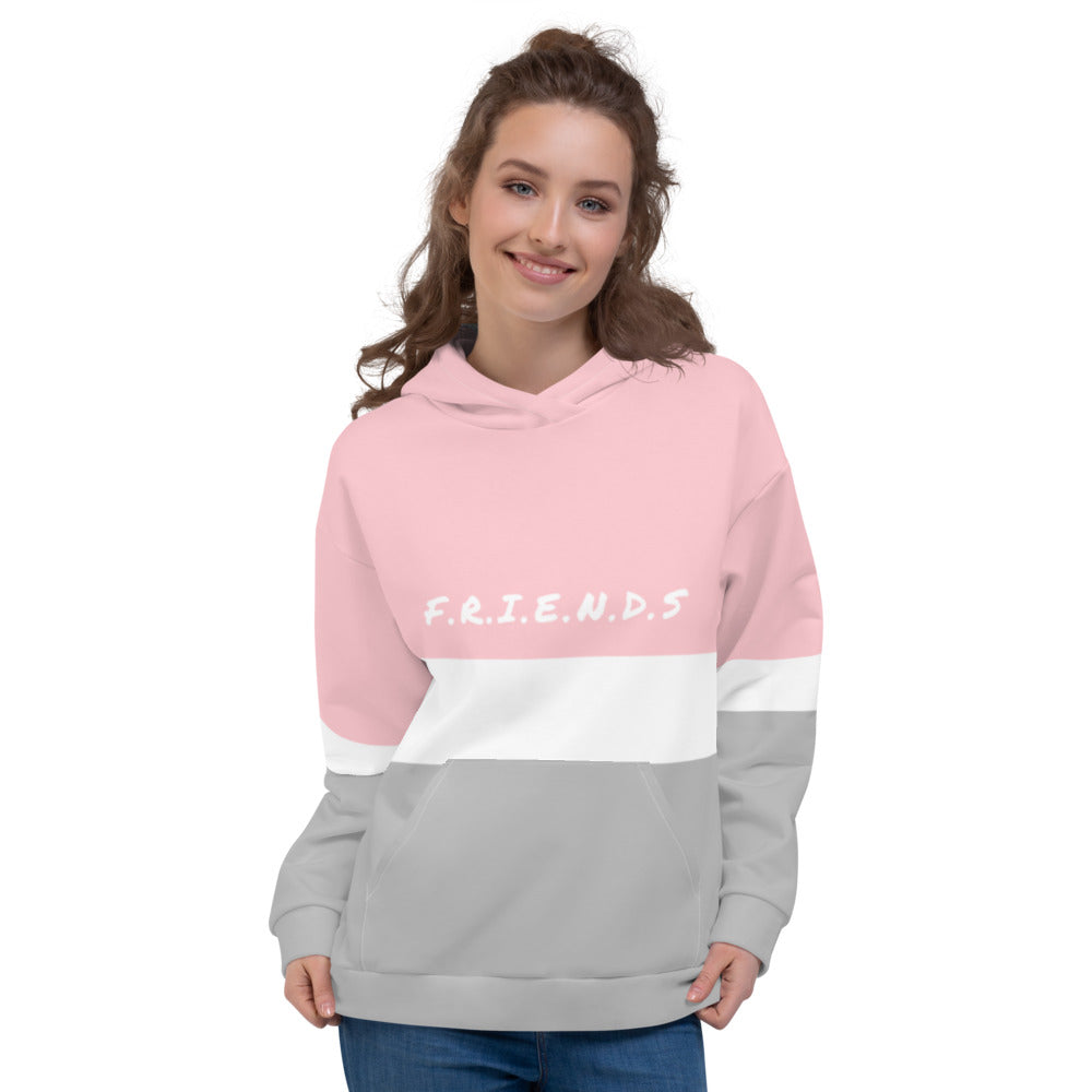 friends pink hoodie