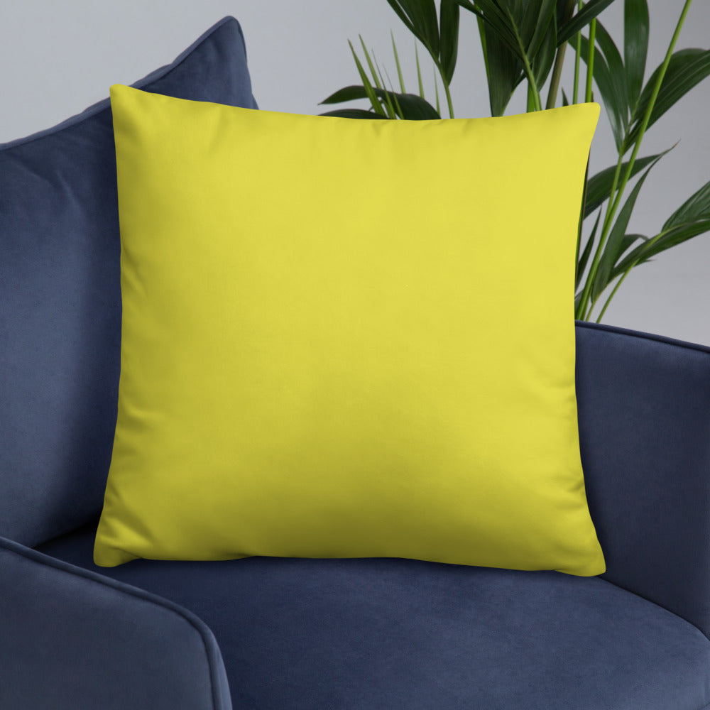 lemon yellow throw pillows