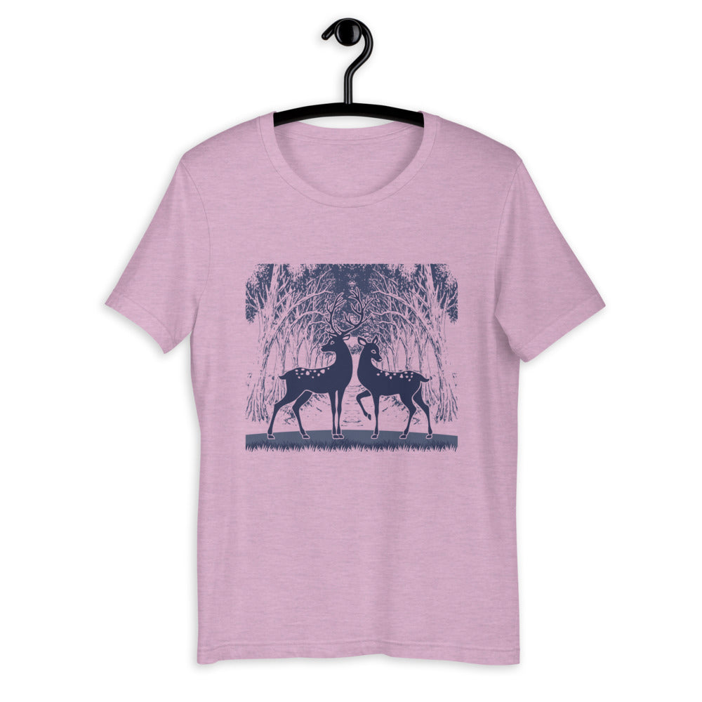 Forest Deer Holiday T-Shirt for Men