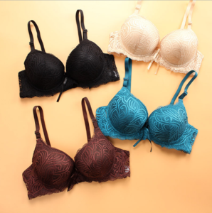 Women's Lace Decorated Breathable Bra Set