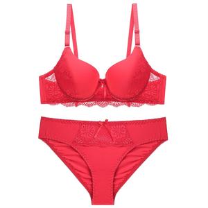 Push Up Bra and Panty Set for Women Wired Bra