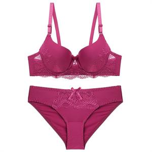 Push Up Bra and Panty Set for Women Wired Bra