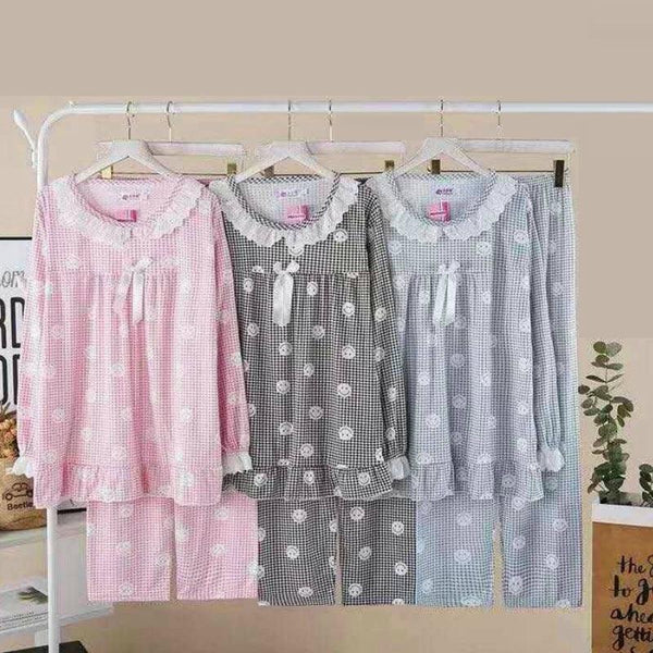 Women's Trim Lace Design Pajama's Set