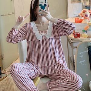 Women's Check Printed Design Pajama Set