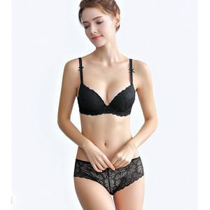 Double Padded Lace Push up Bra Panty