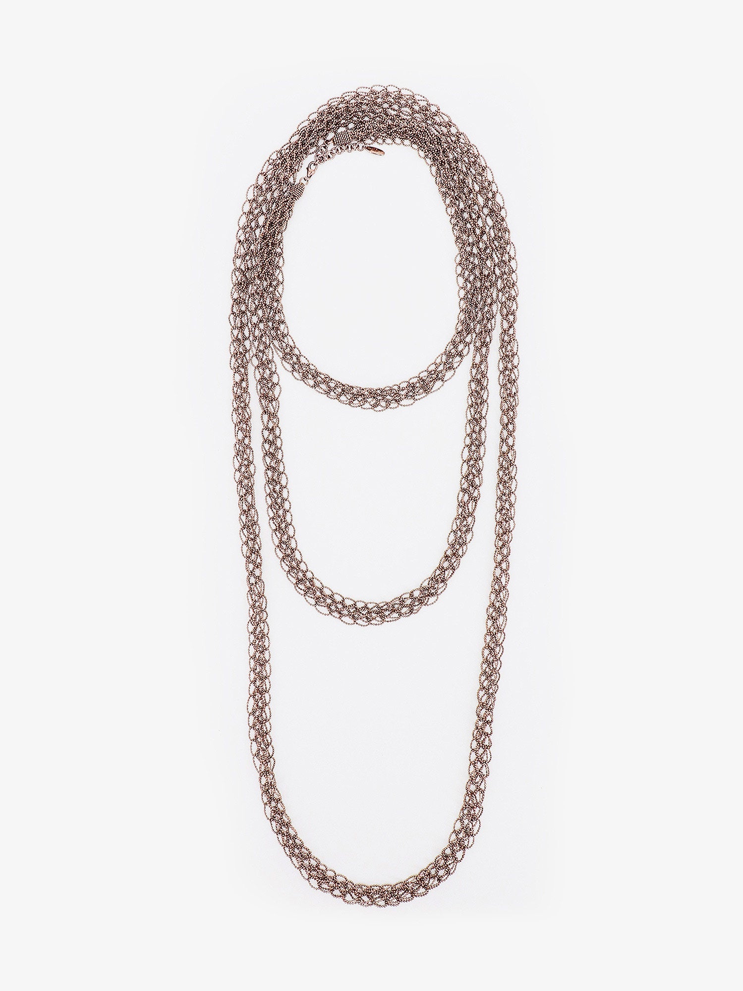 Brunello Cucinelli Necklace In Brown