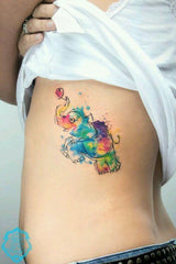 tatoo elephant multicolor