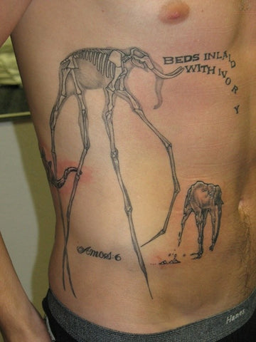 tatouage elephant dali