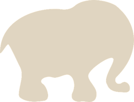 dessin d'éléphant beige