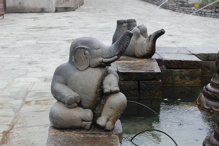 fontaine éléphant feng shui