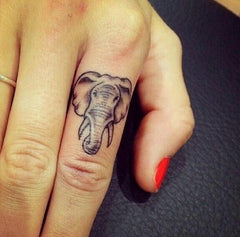 tatouage tête d'éléphant