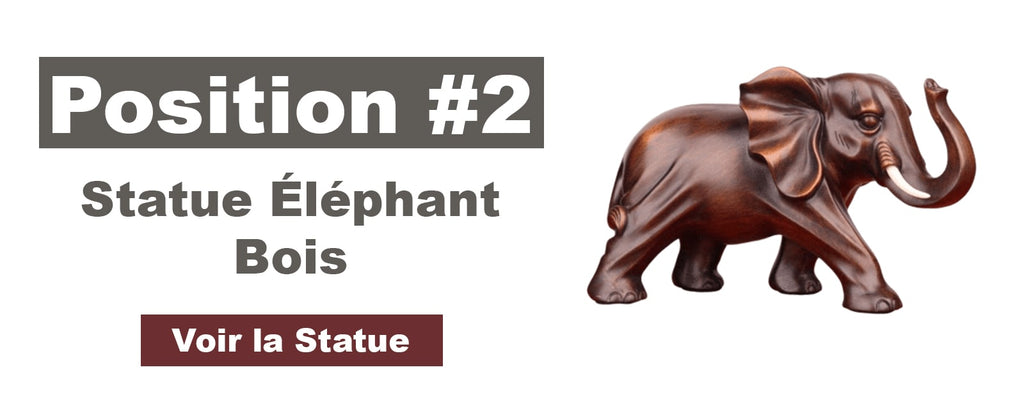 statue elephant en bois