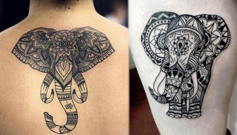 tatoo éléphant thailande
