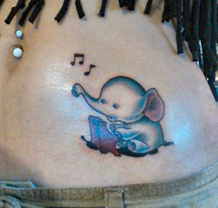 bebe elephant tatouage