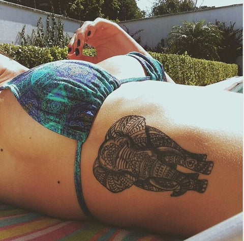 tatouage polynésien d éléphant