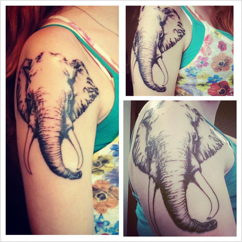 tatouage tete d elephant