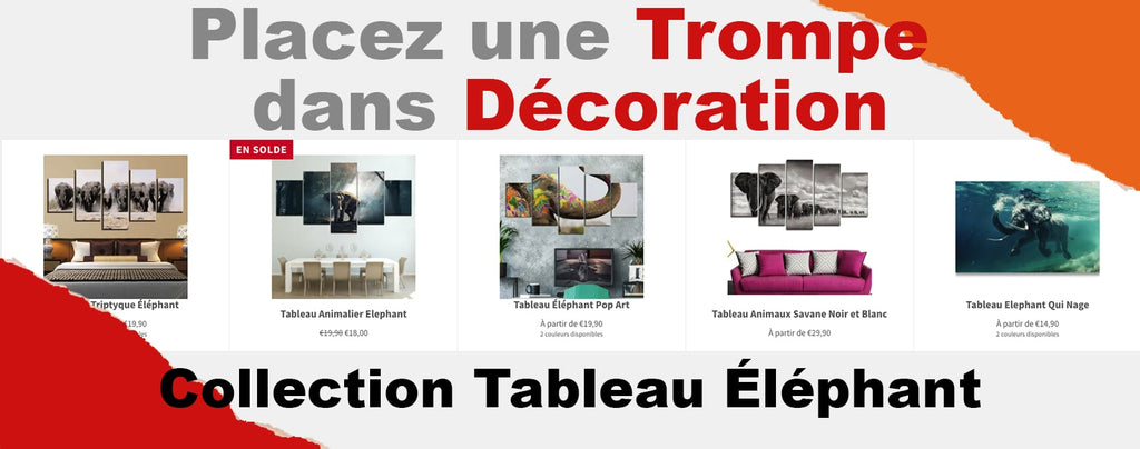 collection tableau éléphant