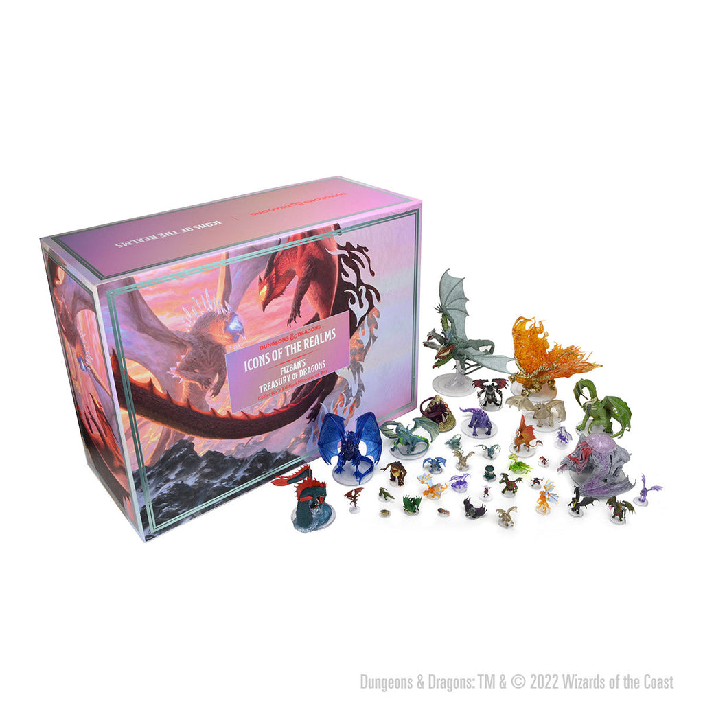 D&D Icons of the Realms Miniatures: Fizban's Treasury of Dragons - Collector’s Edition Box