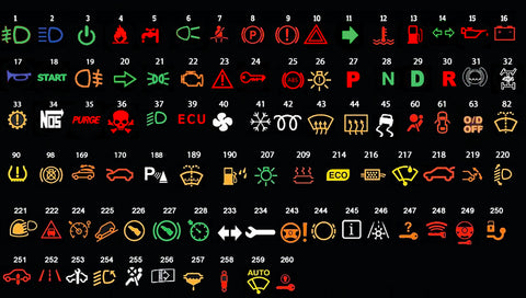 Car lights illustration