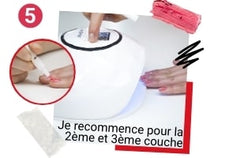 Posez la seconde et troisième couche de couleur