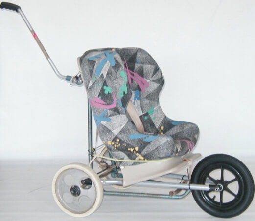 Original concept for kids baby buggy using a golf cart frame and wheels wiht a toddler car seat booster  - Mountain Buggy®